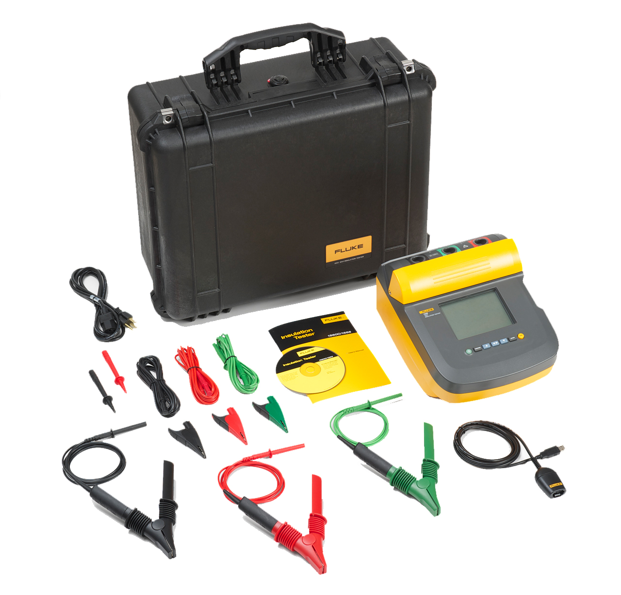 Fluke 1555C 10kV Insulation Resistance Tester Kit