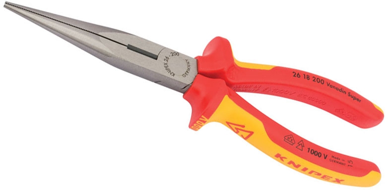 Knipex 26 18 200 Long Nose Pliers 200mm 32012