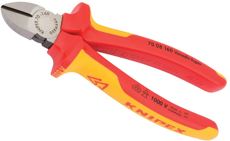 Knipex 70 08 160 Fully Insulated Cutters 160mm 31926