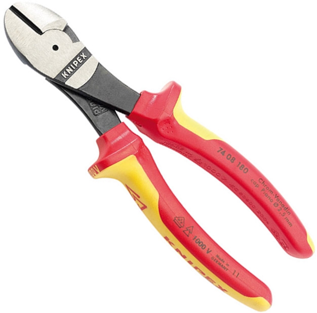Knipex 74 08 200 High Leverage Side Cutters 200mm 31929