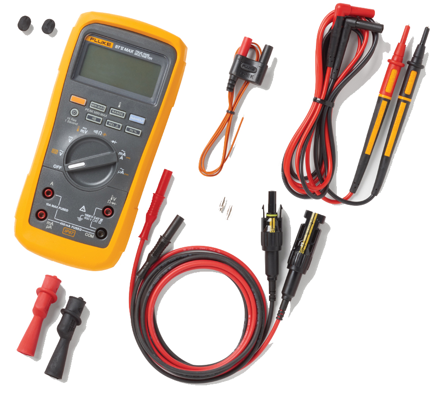 Fluke 87V Max Digital Multimeter Solar Kit 5337412