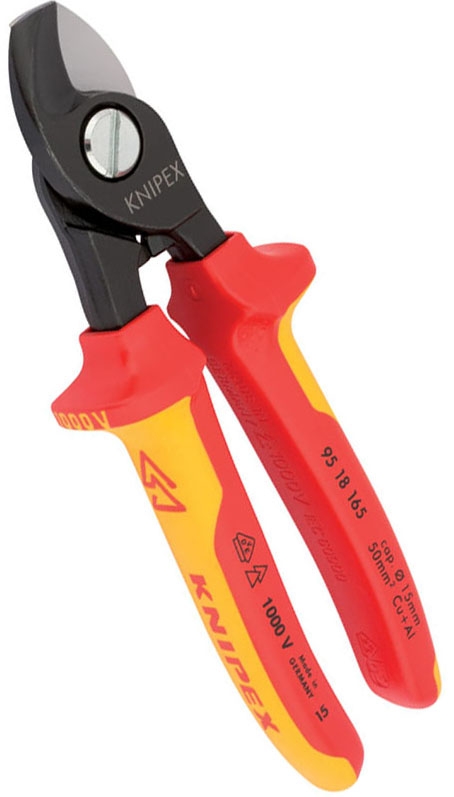Knipex 95 18 165 Insulated Cable Shears 165mm 32014