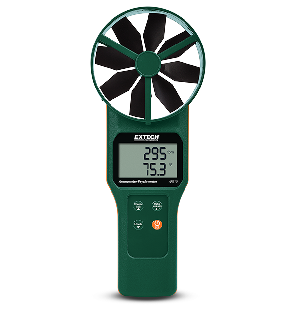 Extech AN310 CFM-CMM Anemometer Psychrometer
