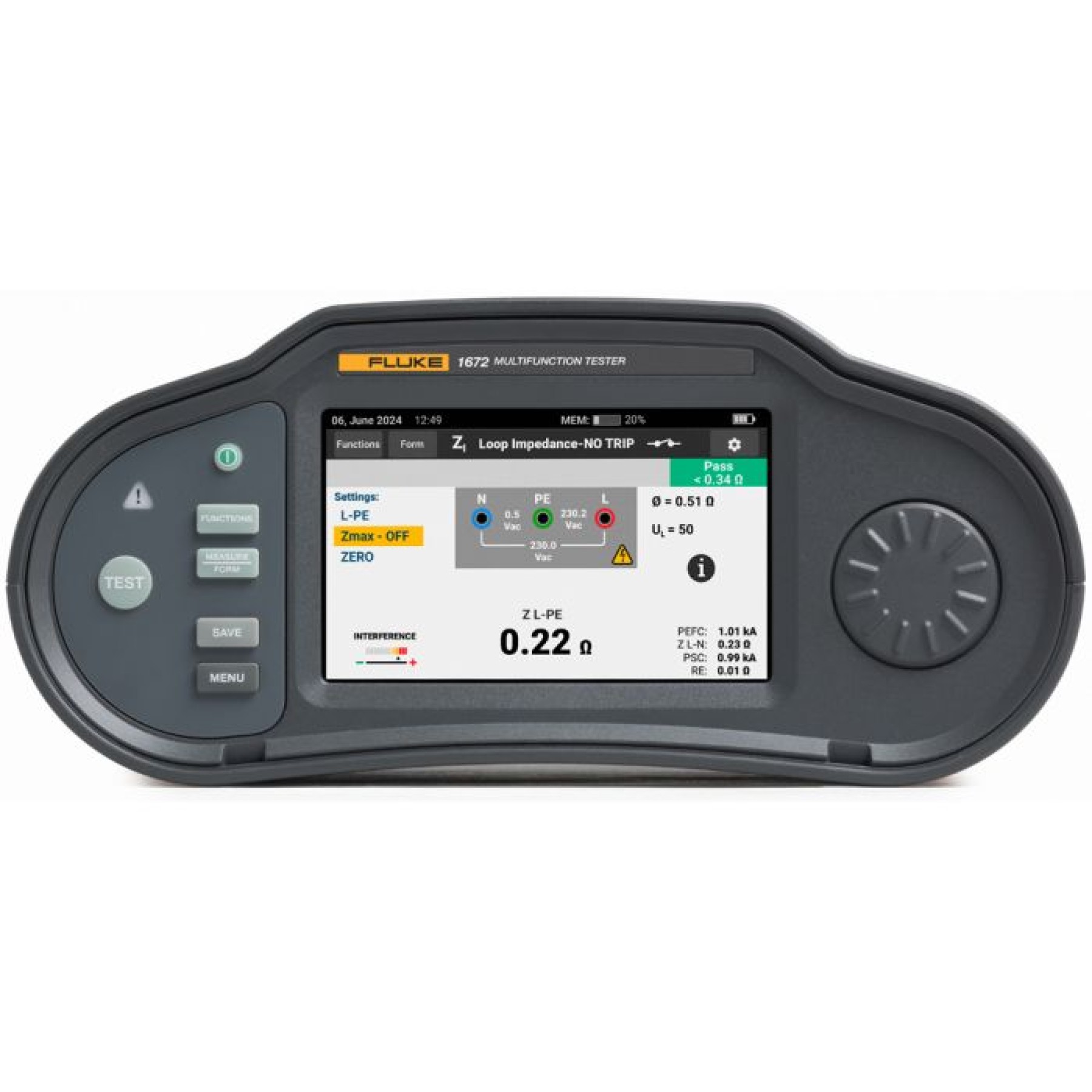 Fluke 1672 Multifunction installation Tester 5580852
