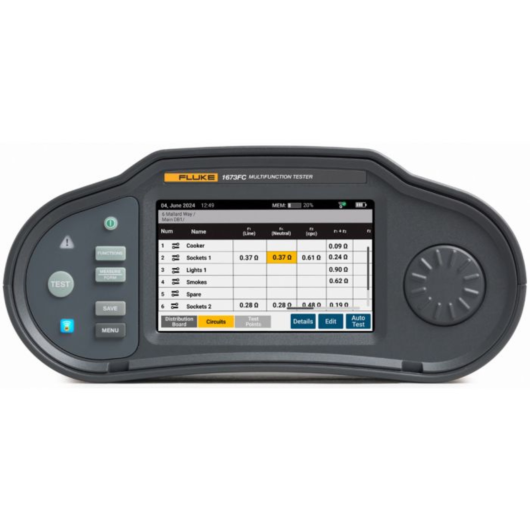 Fluke 1673FC Multifunction installation Tester 5580865