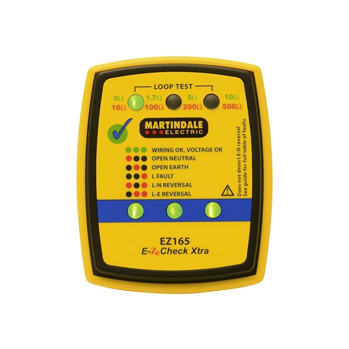 Martindale EZ165 Socket and Non-Trip Earth Loop Tester