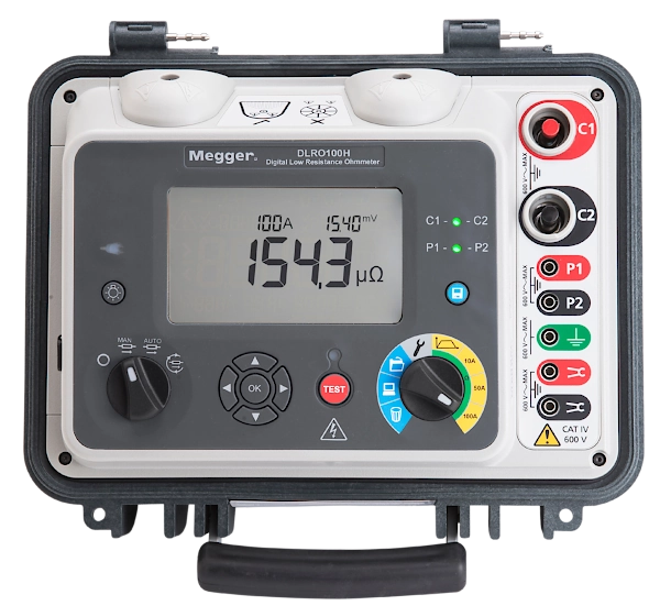 Megger DLRO100EB Digital Low Resistance Ohmmeters