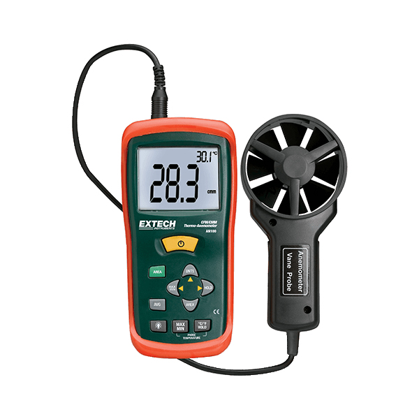 Extech AN100 CFM/CMM Mini Thermo-Anemometer