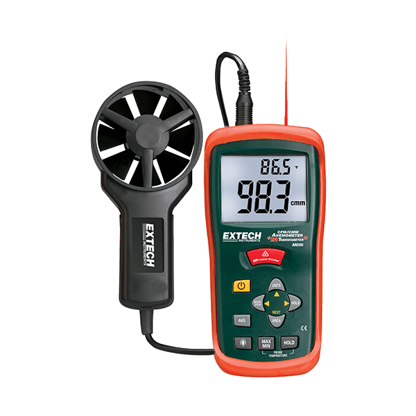 Extech AN200 CFM/CMM Mini Thermo-Anemometer & InfraRed Thermometer