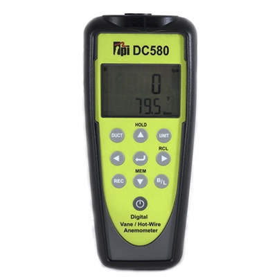 TPI DC580 Airflow Meter Hot-Wire and Vane Anemometer