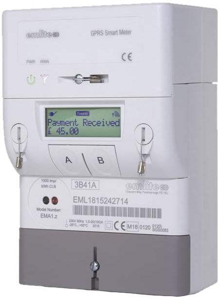 Emlite Smart Pre-pay Meter with Off-peak EMA1-TOPUP