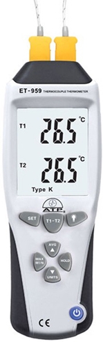 ATP ET-959 Hi-Accuracy Dual Input K & J-Type Thermometer