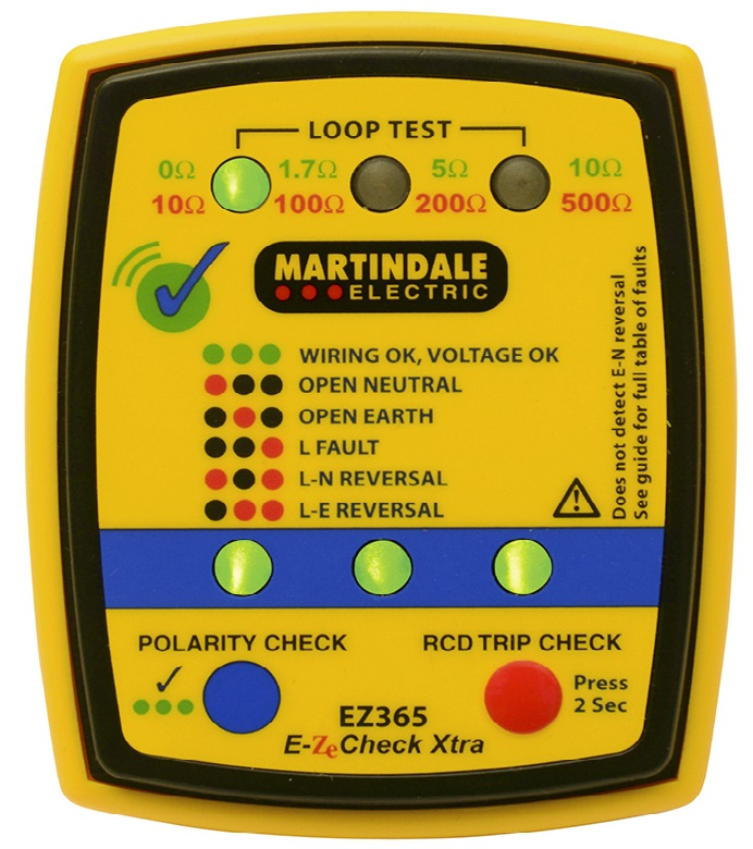 Martindale EZ365 Socket Earth Loop & RCD Tester