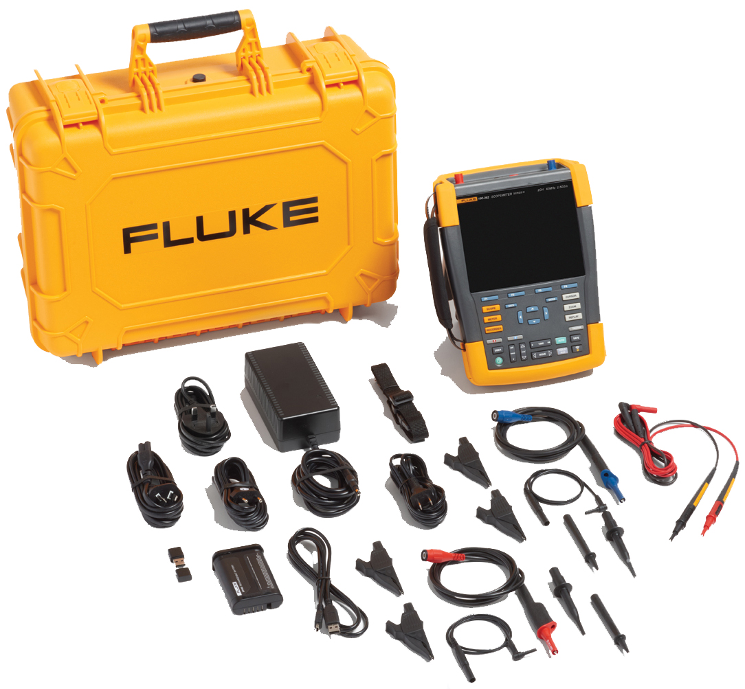 Fluke ScopeMeter 190-062-III/S Kit - 2Ch 60MHZ -  5282354