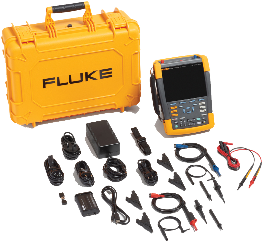 FLUKE Scopemeter 190-102-III/S Kit - 2Ch 100MHZ - 5282379