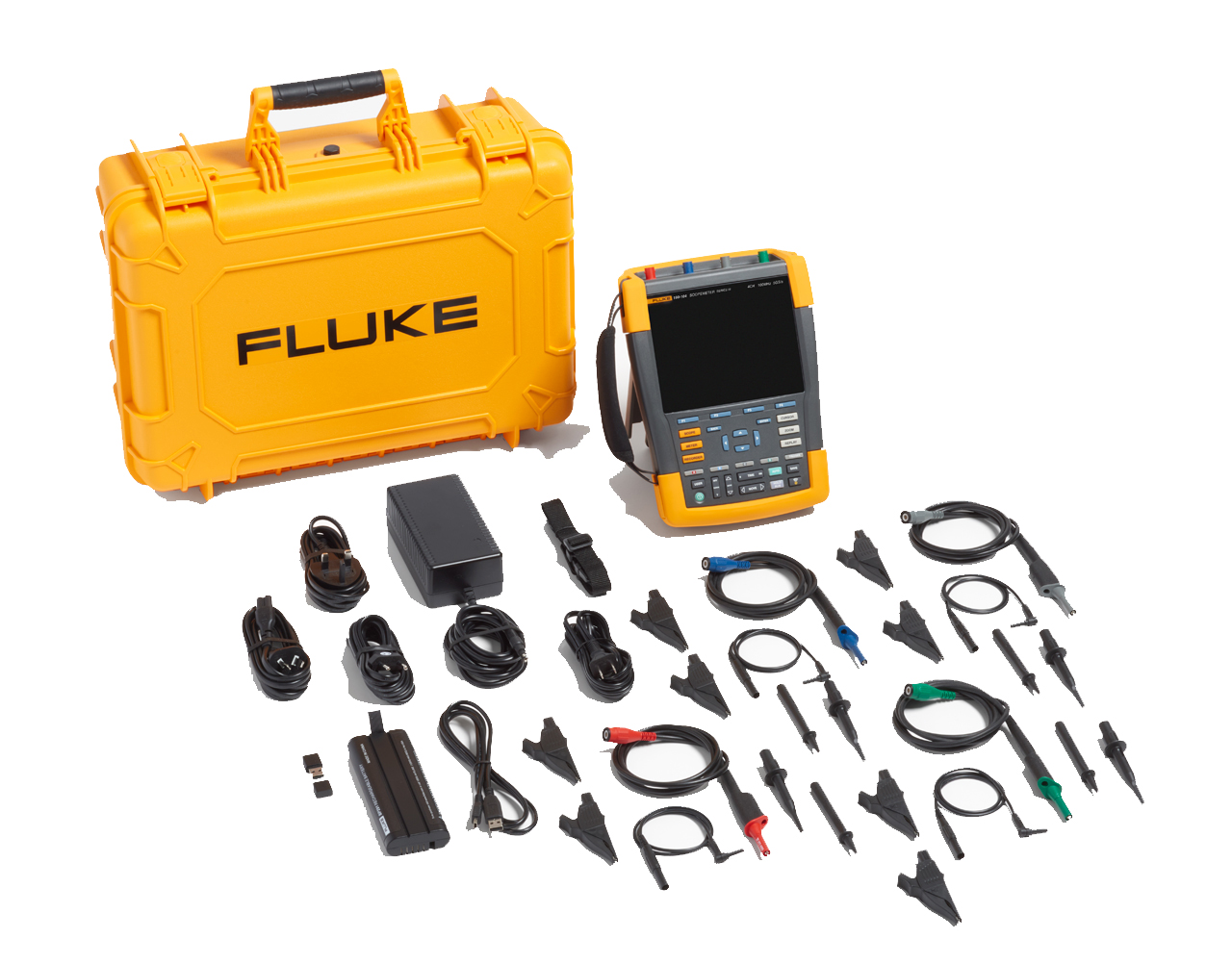 Fluke ScopeMeter 190-104-IIIS KIT - 4Ch 100MHZ - 5282417