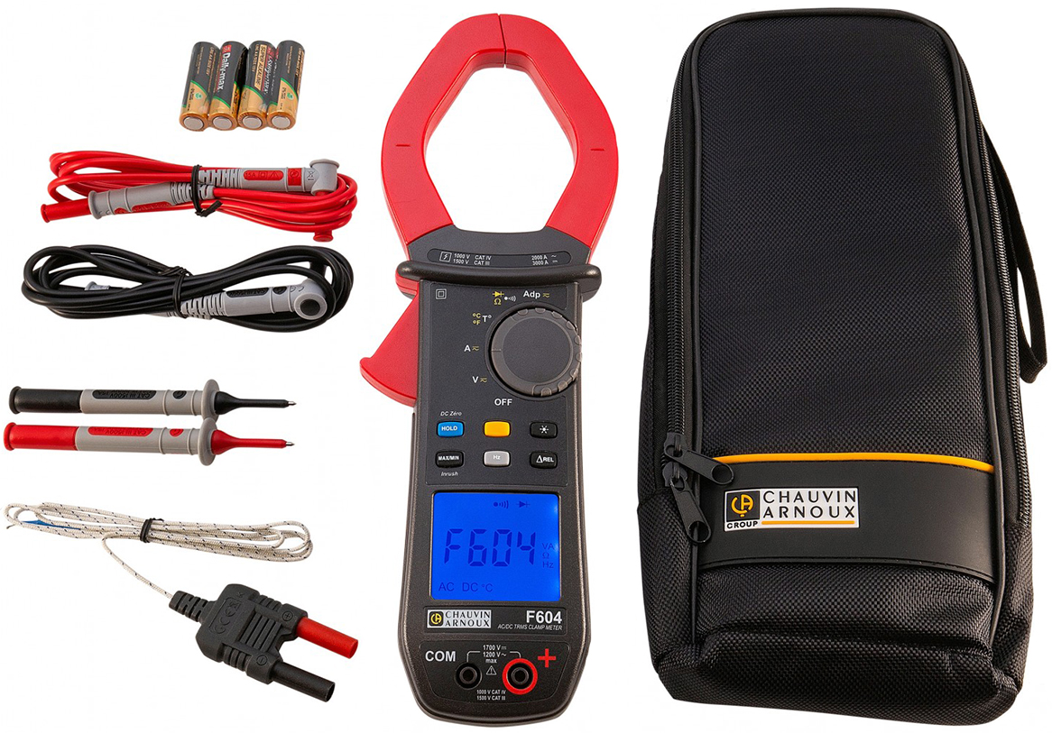 Chauvin Arnoux F604 AC-DC TRMS Clamp Meter P01120964