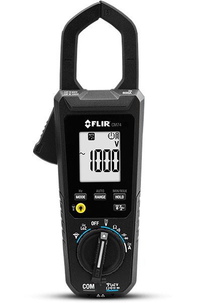 FLIR CM74 TRMS Clamp Meter with VFD mode