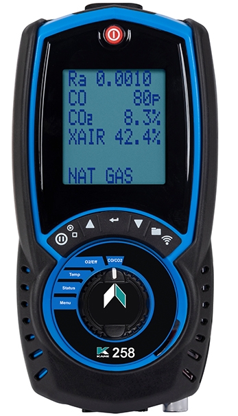 KANE258 Flue Gas Analyser with direct CO O2 & CO sensor protection