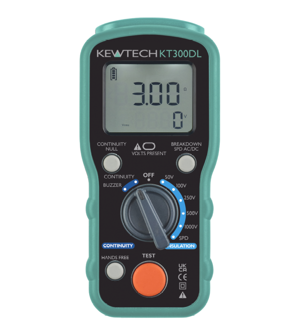Kewtech KT300DL Digital Insulation Continuity Tester