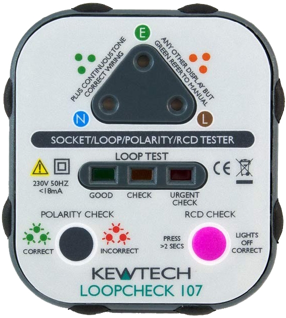 Kewtech Loopcheck107 Mains Socket Tester