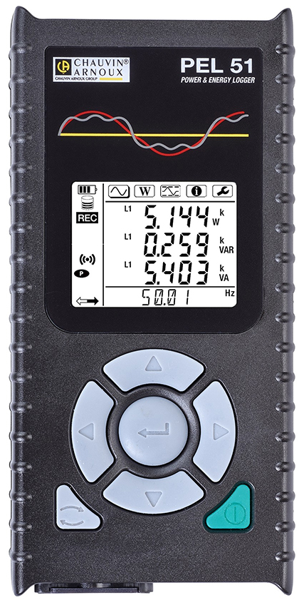 Chauvin Arnoux PEL51 Single Phase Power-Energy Logger P01157166