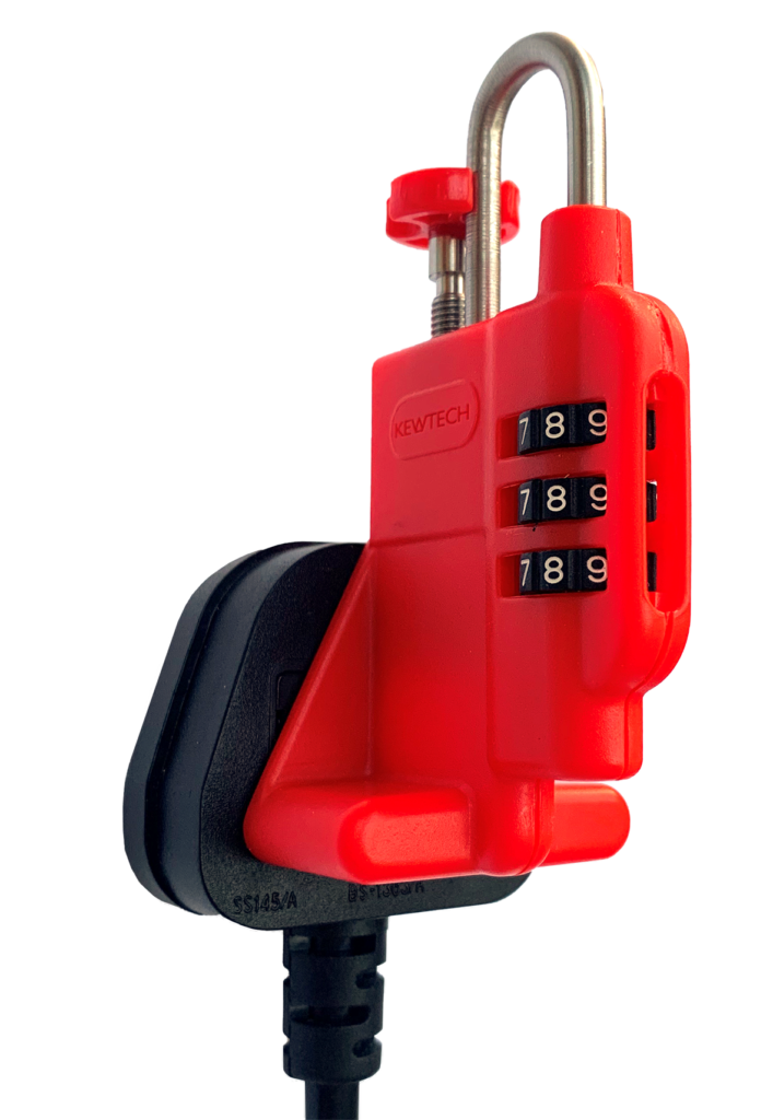 Kewtech PLUGLOK 13A Lock-off Device with Warning Tags