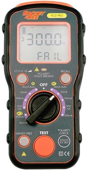 Socket and See RCD PRO Professional RCD Tester