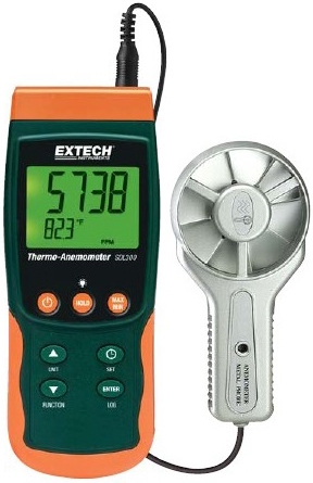 Extech SDL300 Metal Vane Thermo-Anemometer & Datalogger