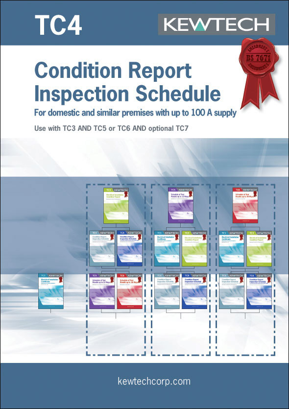 Kewtech TC4 Condition Report Inspection Schedule 100A