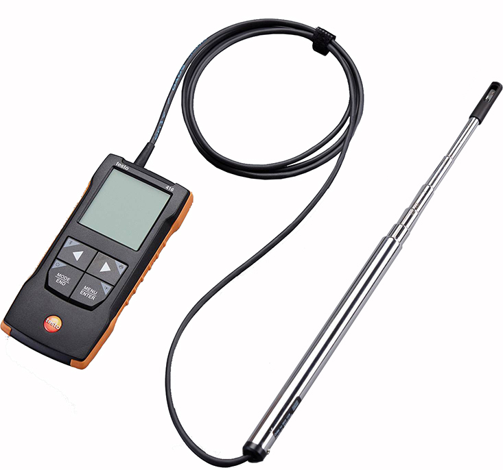 testo 425 Digital hot wire anemometer 0563 0425