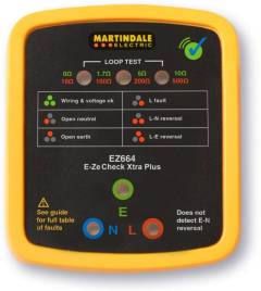 Martindale EZ664 Advanced Socket and Non-Trip Earth Loop Tester