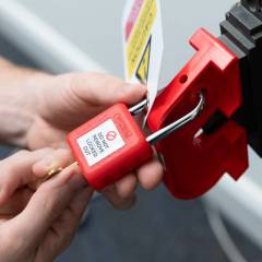 Martindale LOK5 MCB Large Red Isolation Lock