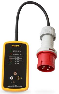 Martindale PC104 3 Phase Industrial Socket Tester 32A