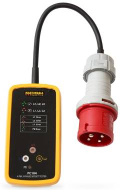 Martindale PC104 3-Phase Industrial Socket Tester 63A