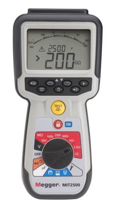 Megger MIT2500 - High voltage handheld insulation and continuity tester